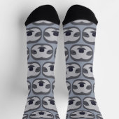 Sleepy Sloth Faces Pattern Socken (Oben)