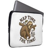 Sleepy Sloth Funny Laptopschutzhülle (Vorne Rechts)