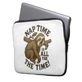 Sleepy Sloth Funny Laptopschutzhülle (Vorderseite Links)