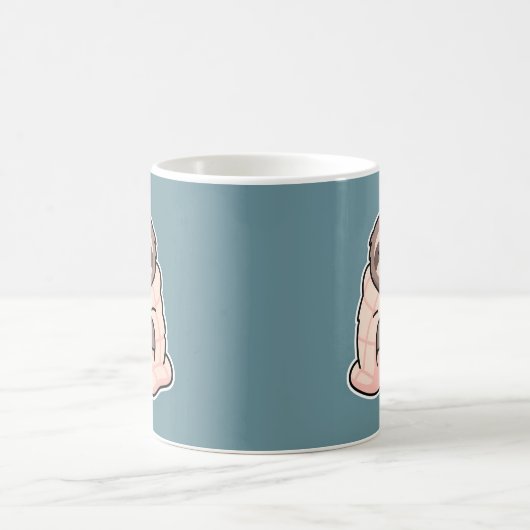 Sleepy Sloth Funny Morning Drinks Kaffeetasse (Mittel)