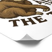 Sleepy Sloth Funny Poster (Ecke)