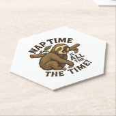 Sleepy Sloth Funny Untersetzer (angewinkelt)