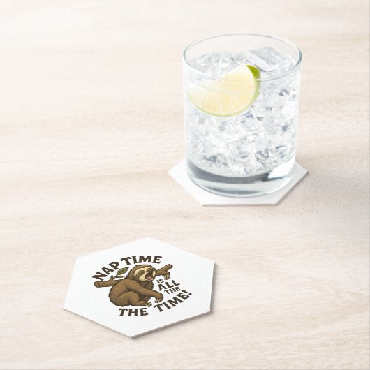 Sleepy Sloth Funny Untersetzer (Vor Ort)