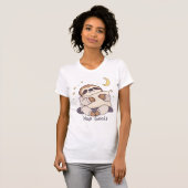 Sleepy Sloth in Pajamas T-Shirt (Vorne ganz)