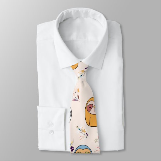 Sleepy Sloth Krawatte (Gebunden)