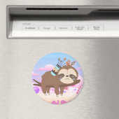 Sleepy Sloth Magnet (In Situ (Geschirrspüler))