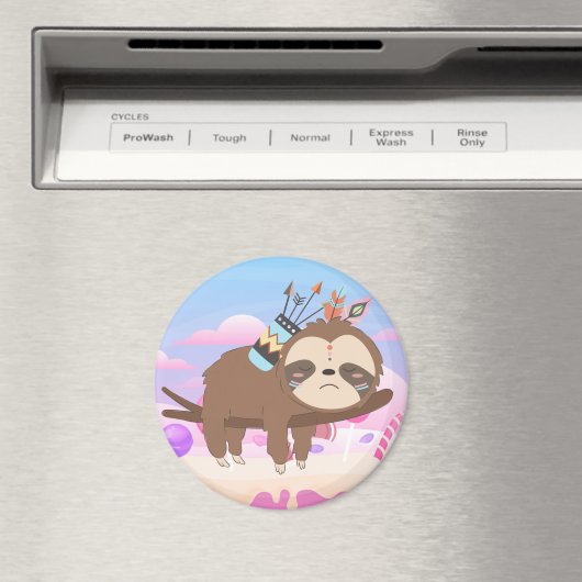 Sleepy Sloth Magnet (In Situ (Geschirrspüler))
