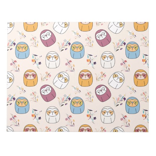 Sleepy Sloth Notizblock (Vorderseite)