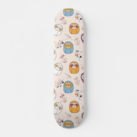 Sleepy Sloth Skateboard (Vorne)
