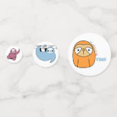 Sleepy Sloth Table Confetti Konfetti (Vorderseiten)