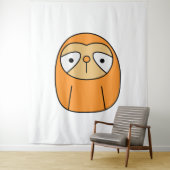 Sleepy Sloth Wandteppich (Beispiel)