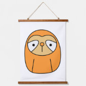 Sleepy Sloth Wandteppich Mit Holzrahmen (Vorderseite 2)