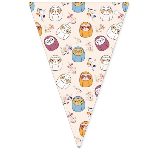 Sleepy Sloth Wimpelkette (Erste Fahne)