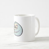 Sleepy Sloth with Coffee – Cute Cozy Illustration Kaffeetasse (VorderseiteRechts)