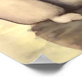 Sleepy Small Child mit Bunny Kinderzimmer Poster (Ecke)