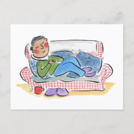 Sleepy Sofa Postkarte