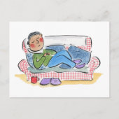 Sleepy Sofa Postkarte (Vorderseite)