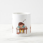 Sleepy Studying Child Mug – Children’s Day Mug Kaffeetasse (Mittel)