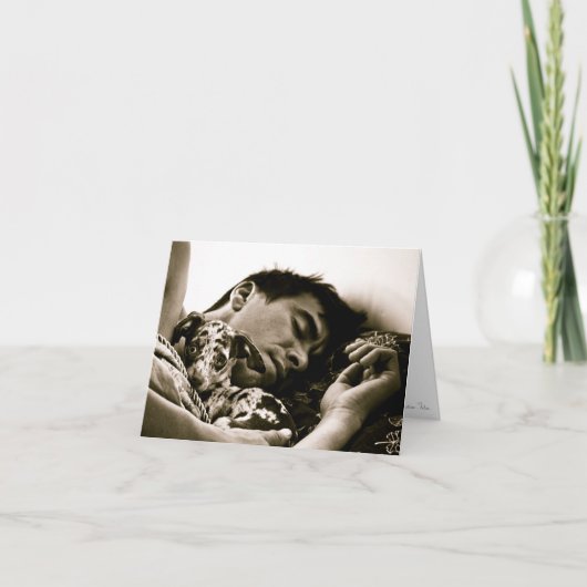 "Sleepy Sunday Splendor" von Christine Tetso Karte (Vorderseite)