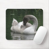 Sleepy Swan Mousepad (Mit Mouse)