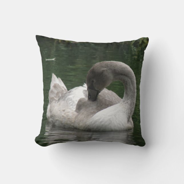 Sleepy Swan Pillow Kissen (Vorderseite)