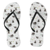 Sleepy Sweet Sloth Pattern Badesandalen (Fußbett)