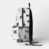 Sleepy Sweet Sloth Pattern Bedruckter Rucksack (Rechts)
