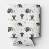 Sleepy Sweet Sloth Pattern Dosenkühler (Rückseite)