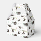Sleepy Sweet Sloth Pattern Geschenkschachtel (Rückseite)