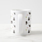 Sleepy Sweet Sloth Pattern Jumbo-Tasse (Rückseite)