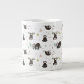 Sleepy Sweet Sloth Pattern Jumbo-Tasse (Vorderseite)