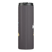 Sleepy Taurus Bunny Pattern - Zodiac Thermosbecher (Rückseite)