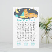Sleepy Teddy Bär Baby Shooter Word Search Game (Stehend Vorderseite)