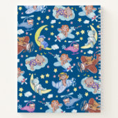 Sleepy Teddy Bars träumen von fliegenden Flugzeuge Notizblock (Rückseite)