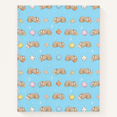 Sleepy Time Sloth Pattern Notizblock (Vorderseite)