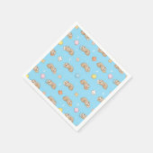 Sleepy Time Sloth Pattern Serviette (Ecke)