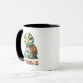 Sleepy Turtle Mornings Tasse (Vorderseite Links)
