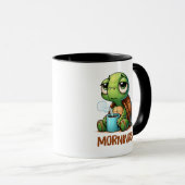 Sleepy Turtle Mornings Tasse (VorderseiteRechts)