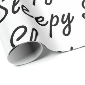 Sleepy Typografy Geschenkpapier (Rolleneckpunkt)