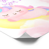 Sleepy unicorn Gebet Poster (Ecke)