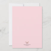 Sleepy Watercolor Woodland Bear Baby Dusche Einladung (Rückseite)