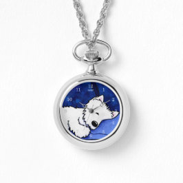 Sleepy Westie Watch Armbanduhr