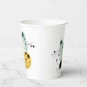 Sleepy Whimsical Butterfly Pappbecher (Links)