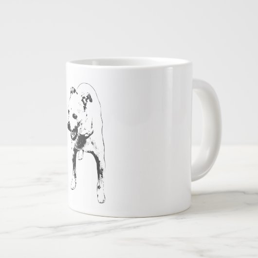 Sleepy Yawn in Harvest Glow Jumbo-Tasse (Vorderseite Rechts)