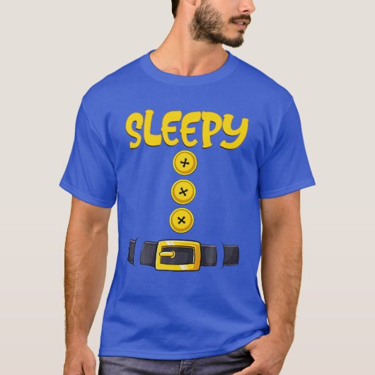 Sleepy Zwarf Halloween Kostüm Funny Gift Idee Sle T-Shirt (Vorderseite)