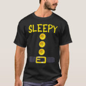 Sleepy Zwerg Halloween Kostümfarbe Matching Slee T-Shirt (Vorderseite)