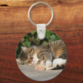 Sleepyhead Kitty Schlüsselanhänger (Vorderseite)
