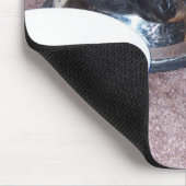 Sleepyhead rottweiler. mousepad (Ecke)