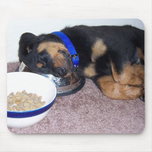 Sleepyhead rottweiler. mousepad (Vorne)
