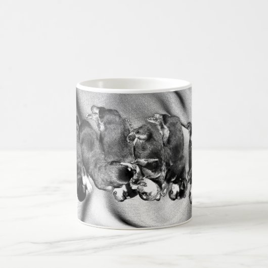 Sleepyhead rottweiler Welpen Kaffeetasse (Mittel)